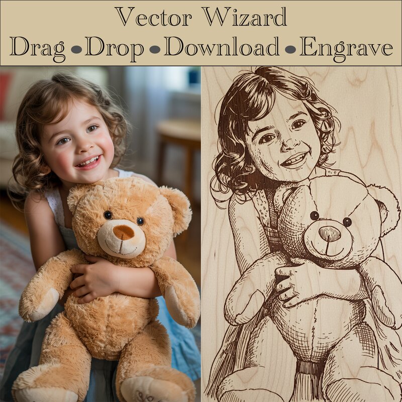 Vector Wizard example: photo converted to clean vector