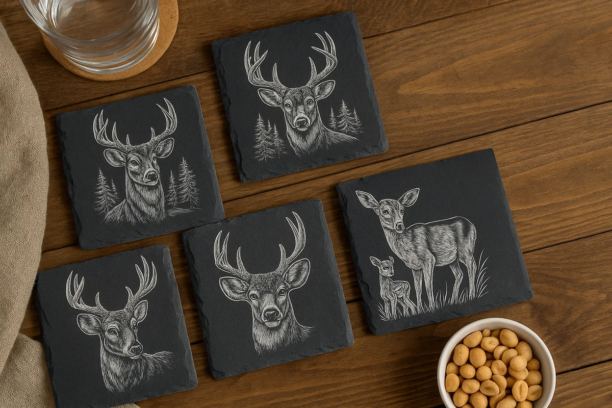The Ultimate Guide to Creating & Selling Laser-Engraved Slate Coasters